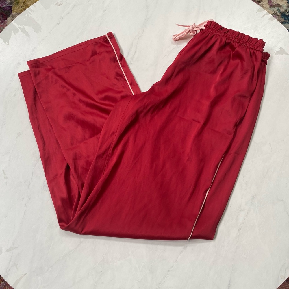 🍄4 Items 25$🍄 Victoria’s Secret Pajama Bottom Pants - Red - SMALL - Picture 5 of 7
